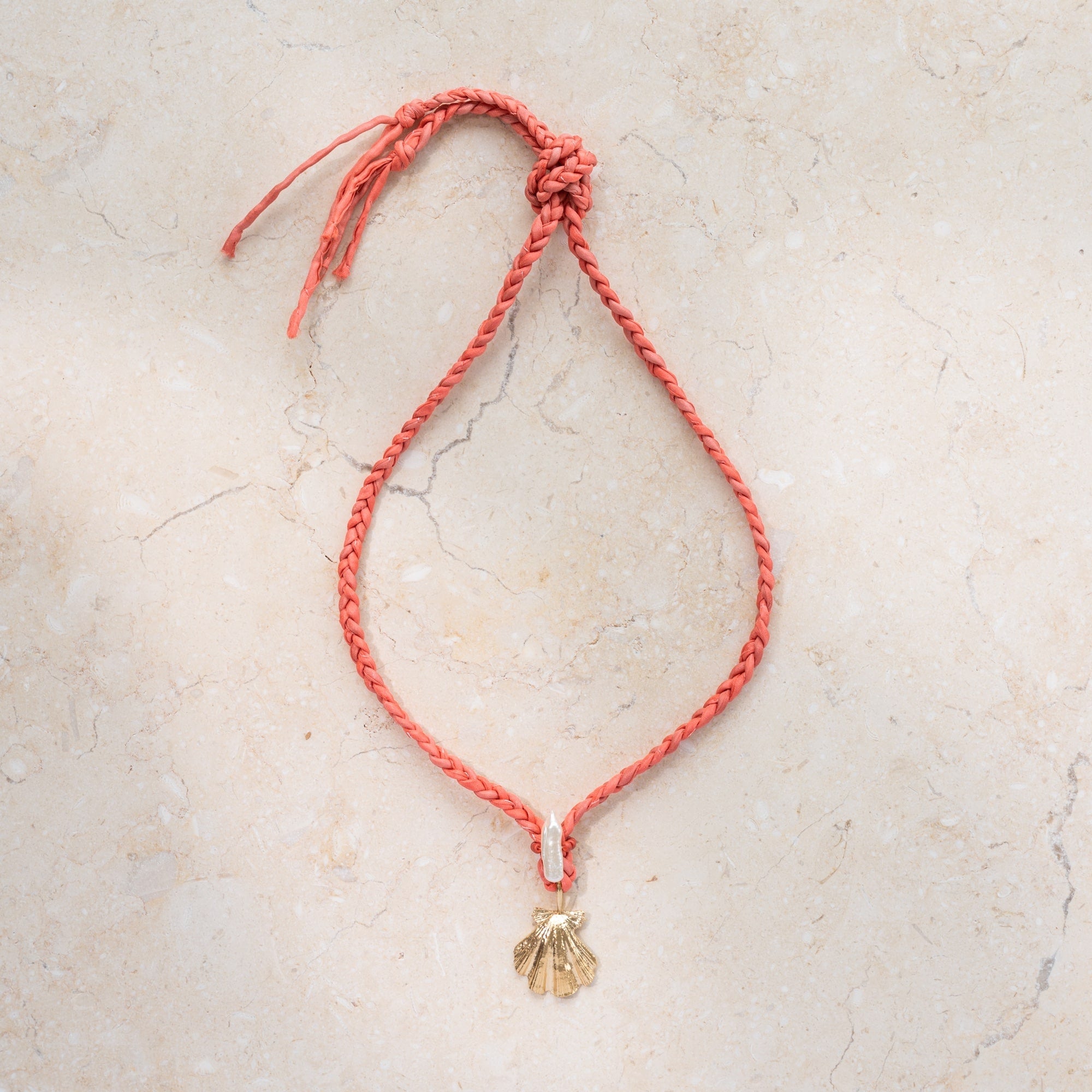Woven Silk Cord Beachcomber Necklace