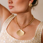 Koa Shell Pendant Margo Chain