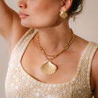 Koa Shell Pendant Margo Chain
