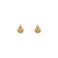 Naia Shell Studs Diamond Solid 9ct Gold