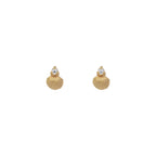 Naia Shell Studs Diamond Solid 9ct Gold
