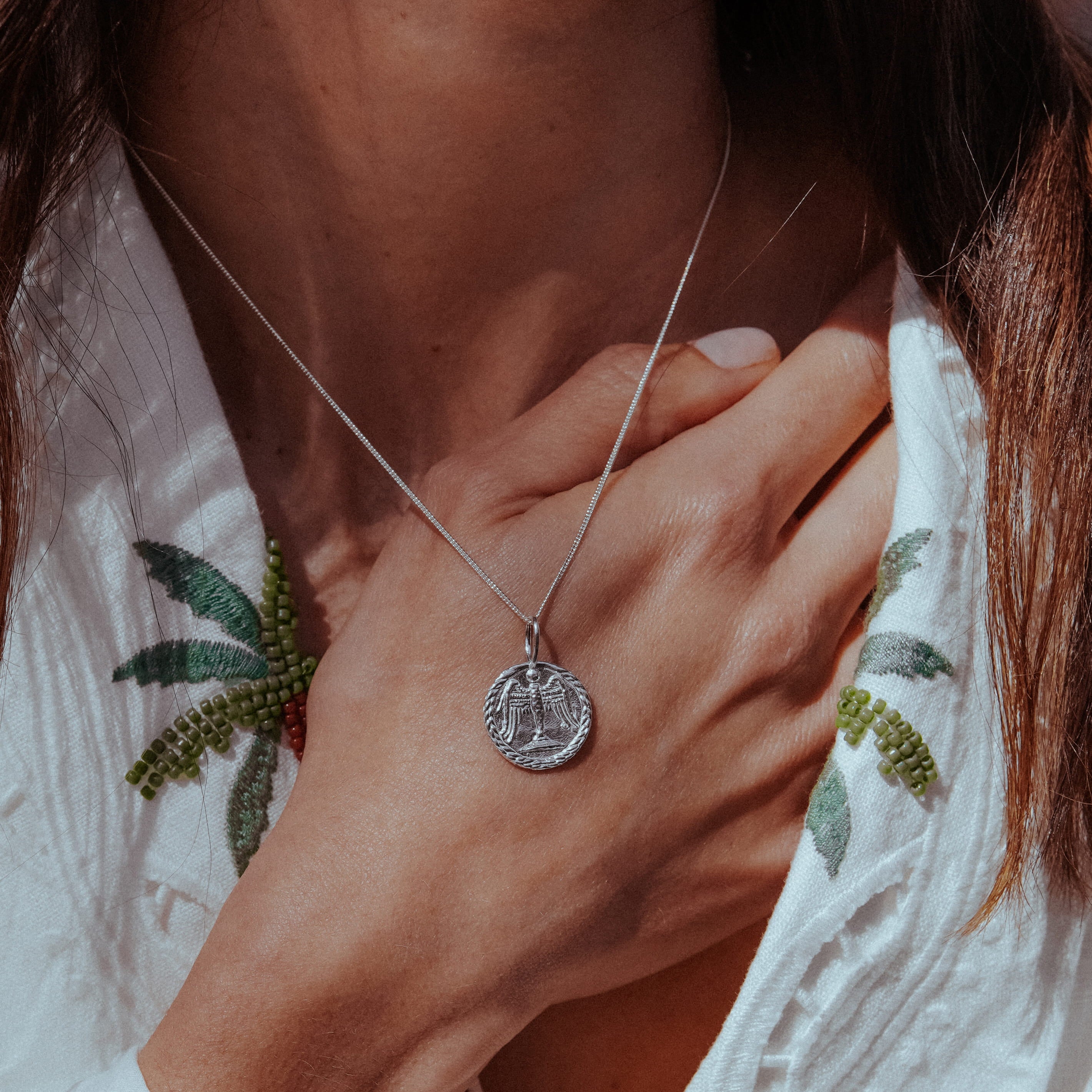 Lucia Angel Talisman Pendant | Sterling Silver