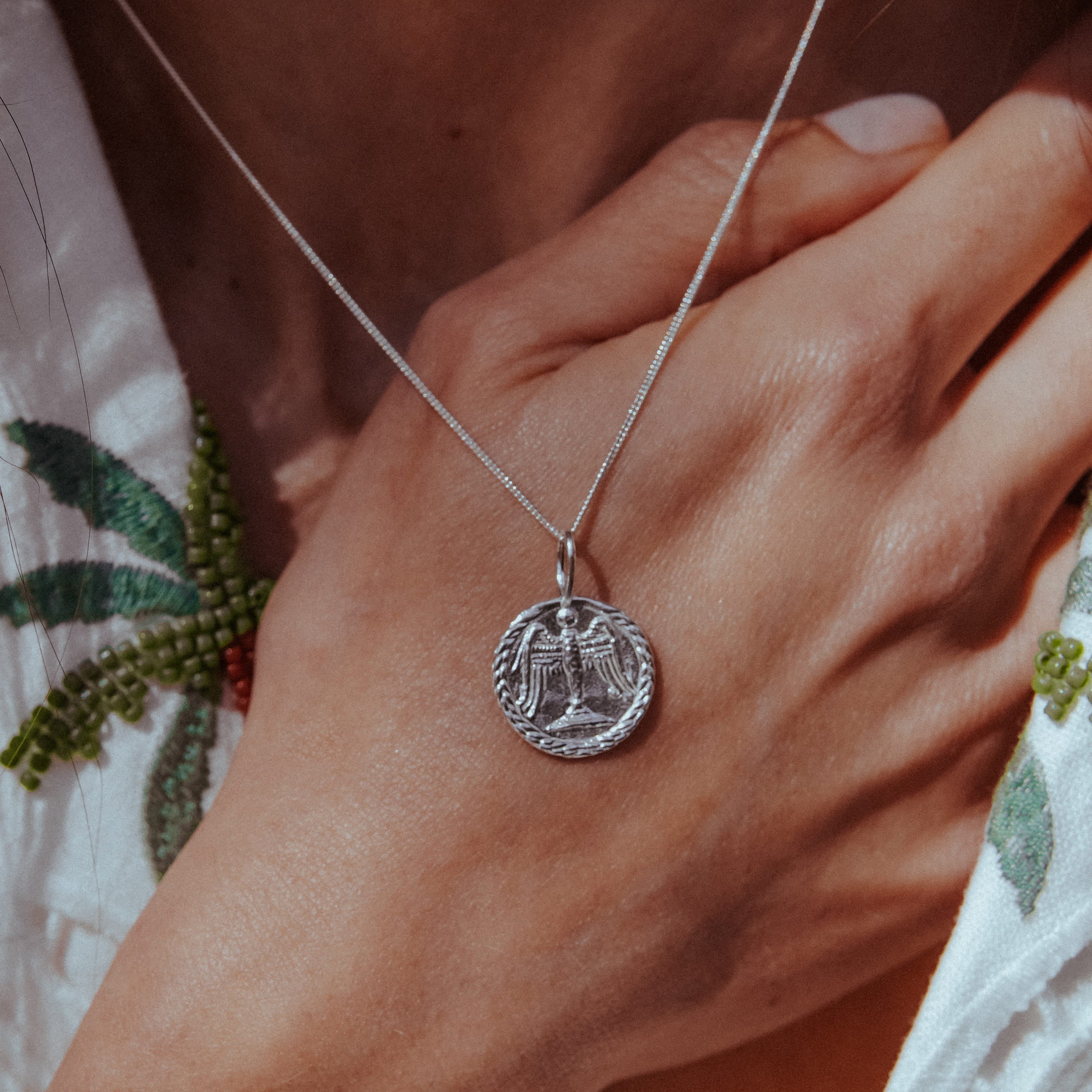 Lucia Angel Talisman Pendant | Sterling Silver