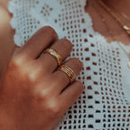 Skinny Stacking Bamboo Ring