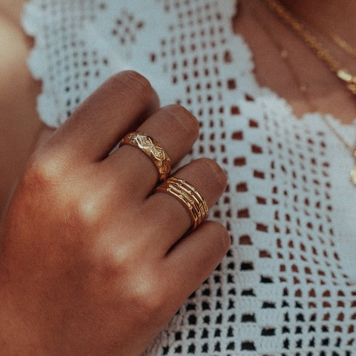 Skinny Stacking Bamboo Ring