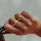 Skinny Stacking Bamboo Ring
