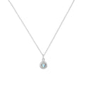 Water Charm Pendant Moonstone | Sterling Silver