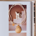 Selkie Shell Pendant | Matt Cream Beaded Necklace