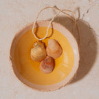 Selkie Shell Pendant | Matt Cream Beaded Necklace