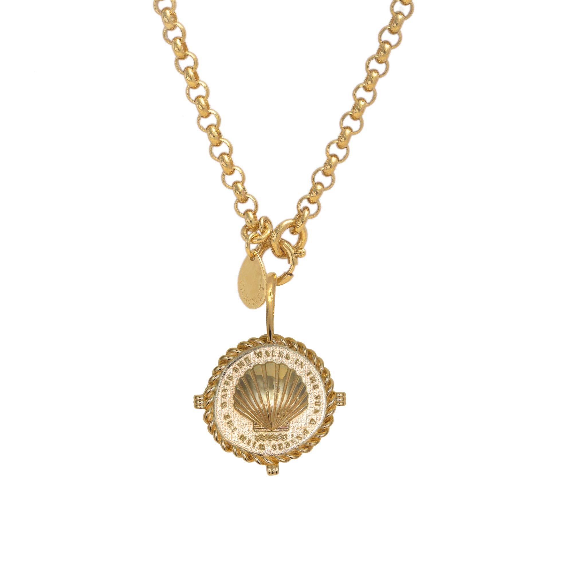 Ondine Shell Talisman Pendant On Royal Belcher Chain