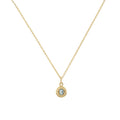 Water Charm Pendant Pale Aquamarine