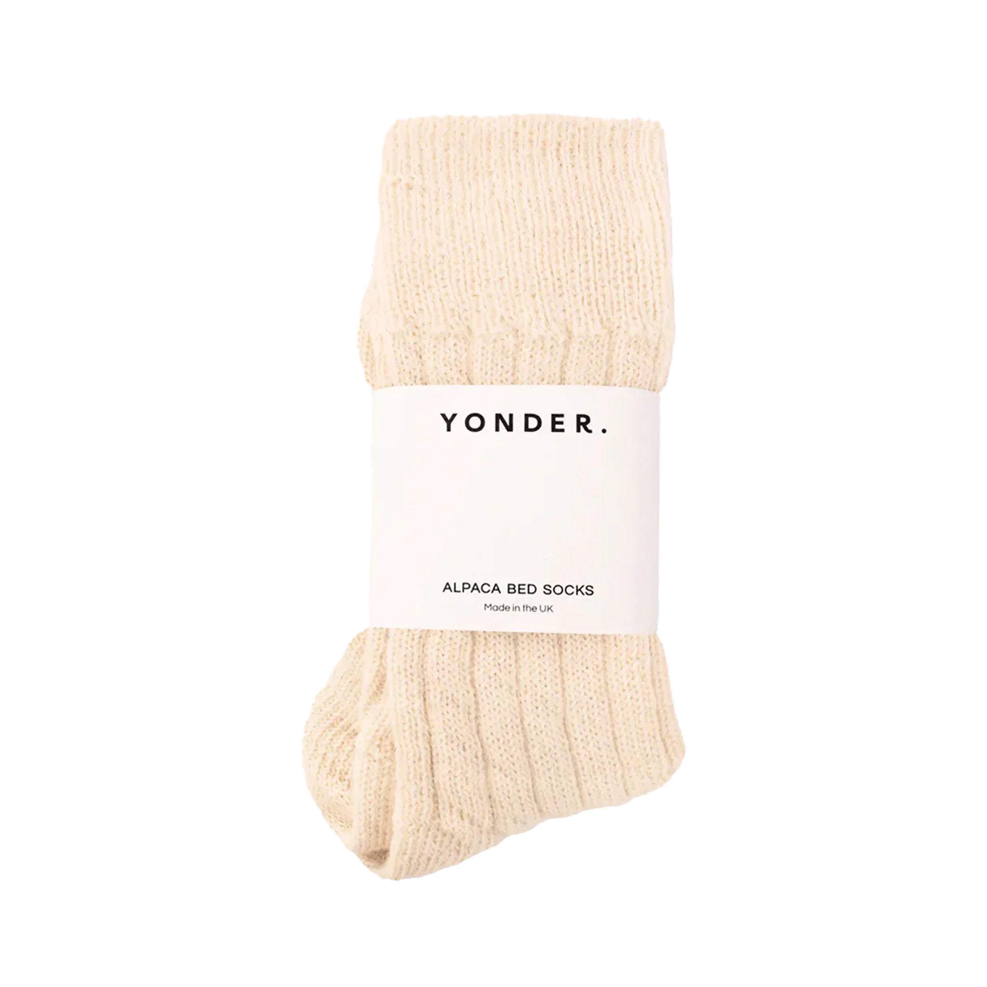 Alpaca Bed Socks | Cream