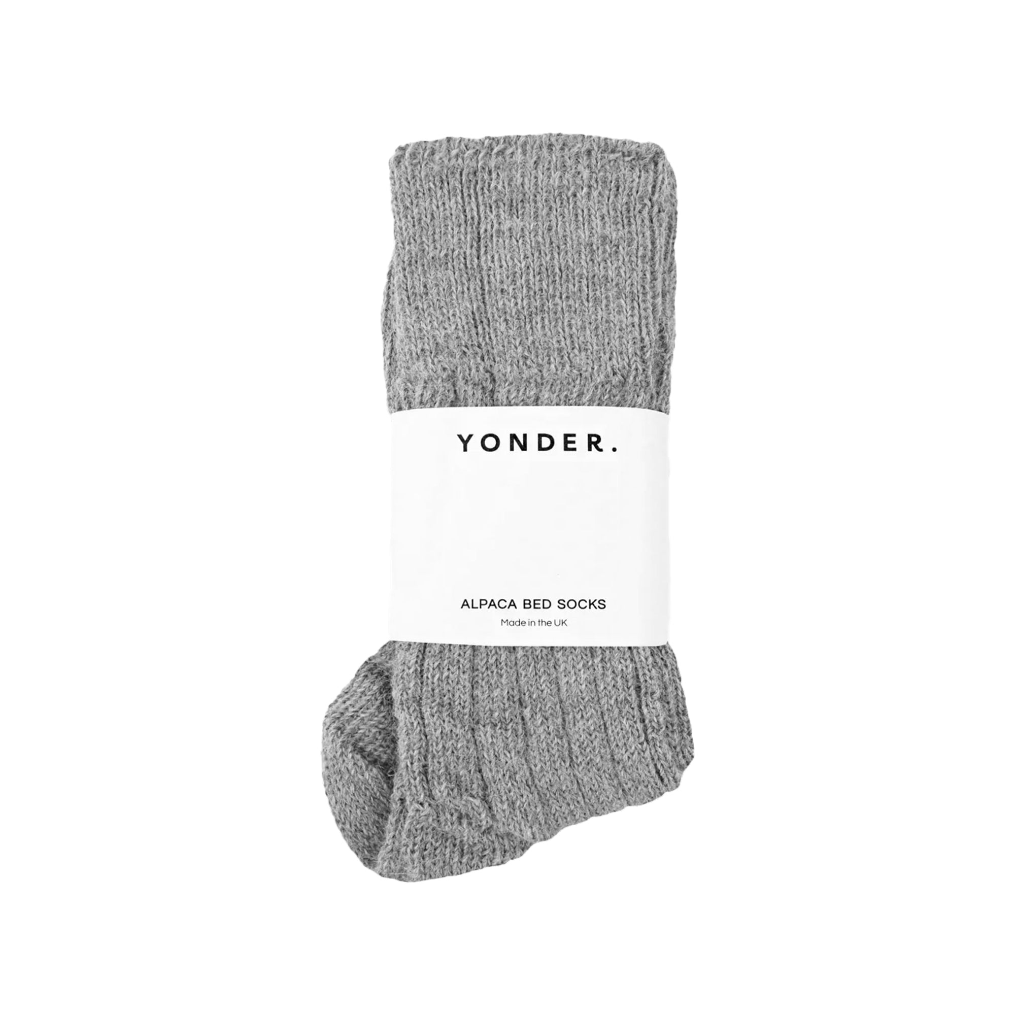 Alpaca Bed Socks | Grey