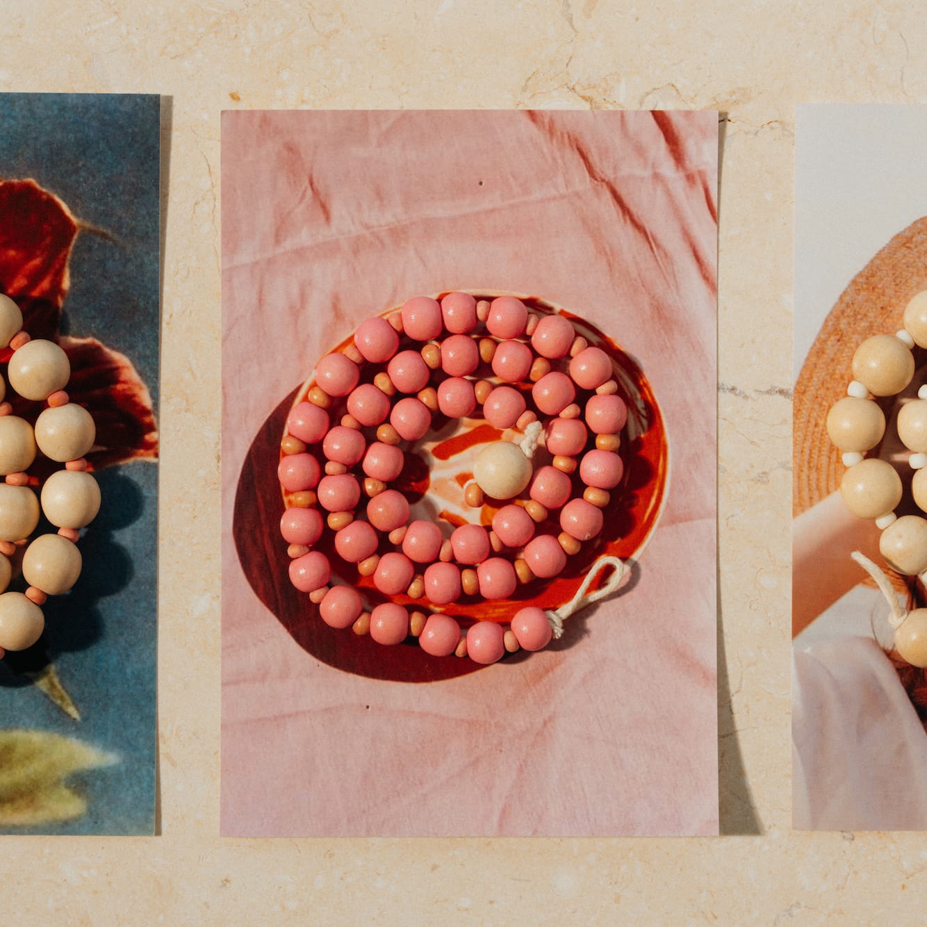 Handmade Wooden Bead Necklace |  13