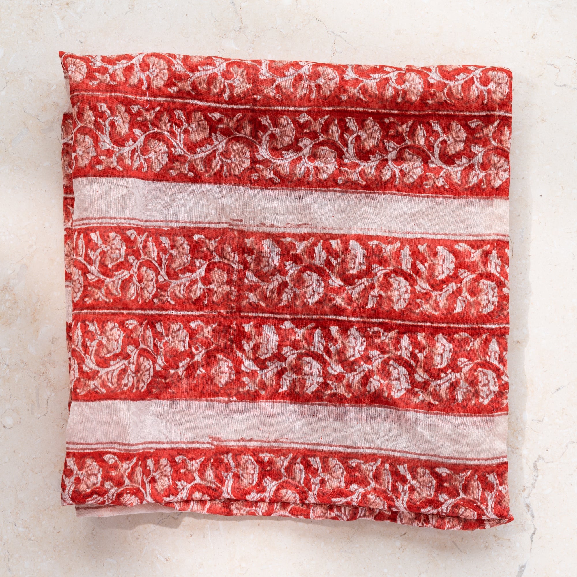 Block Print Neckerchief | Floral Rouge