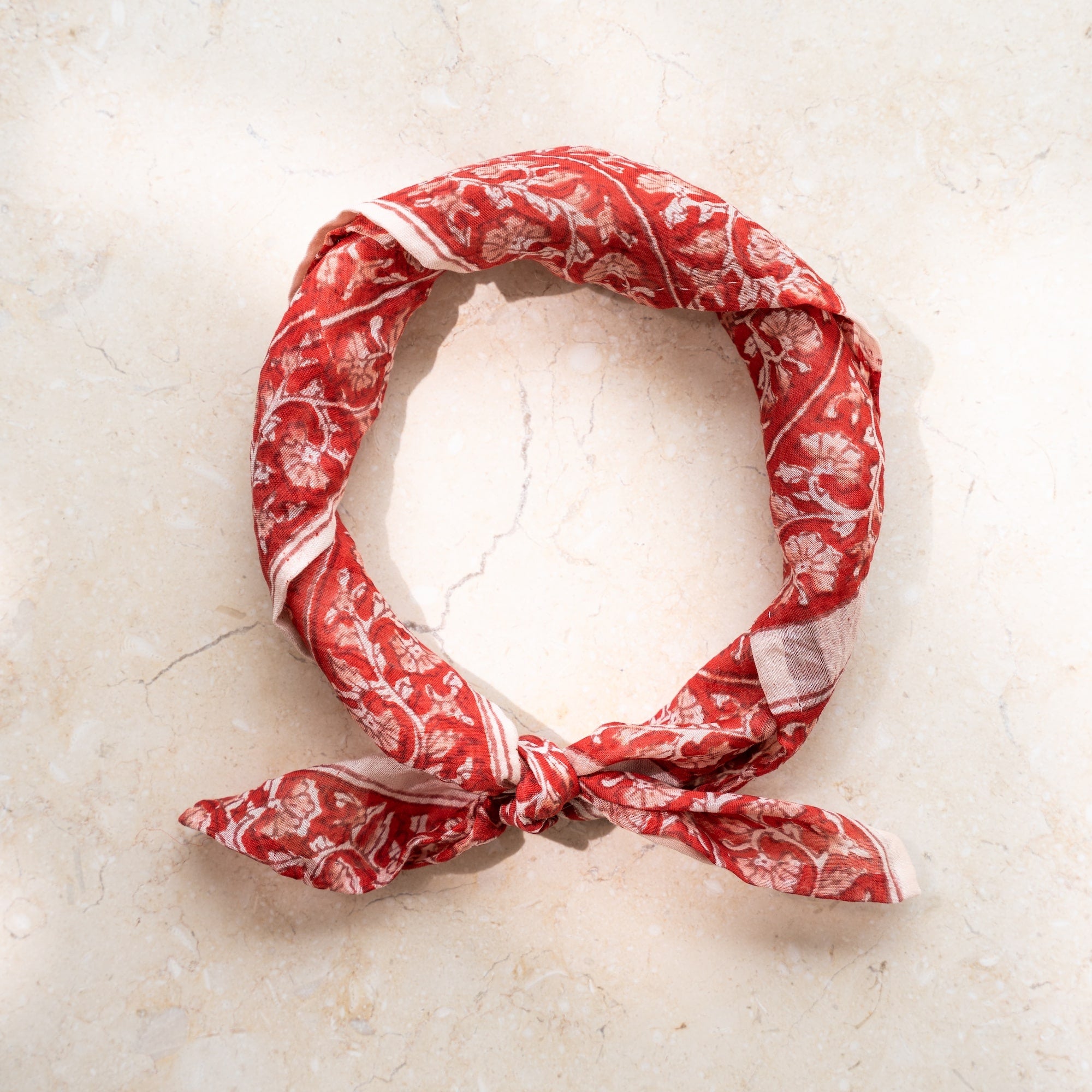 Block Print Neckerchief | Floral Rouge