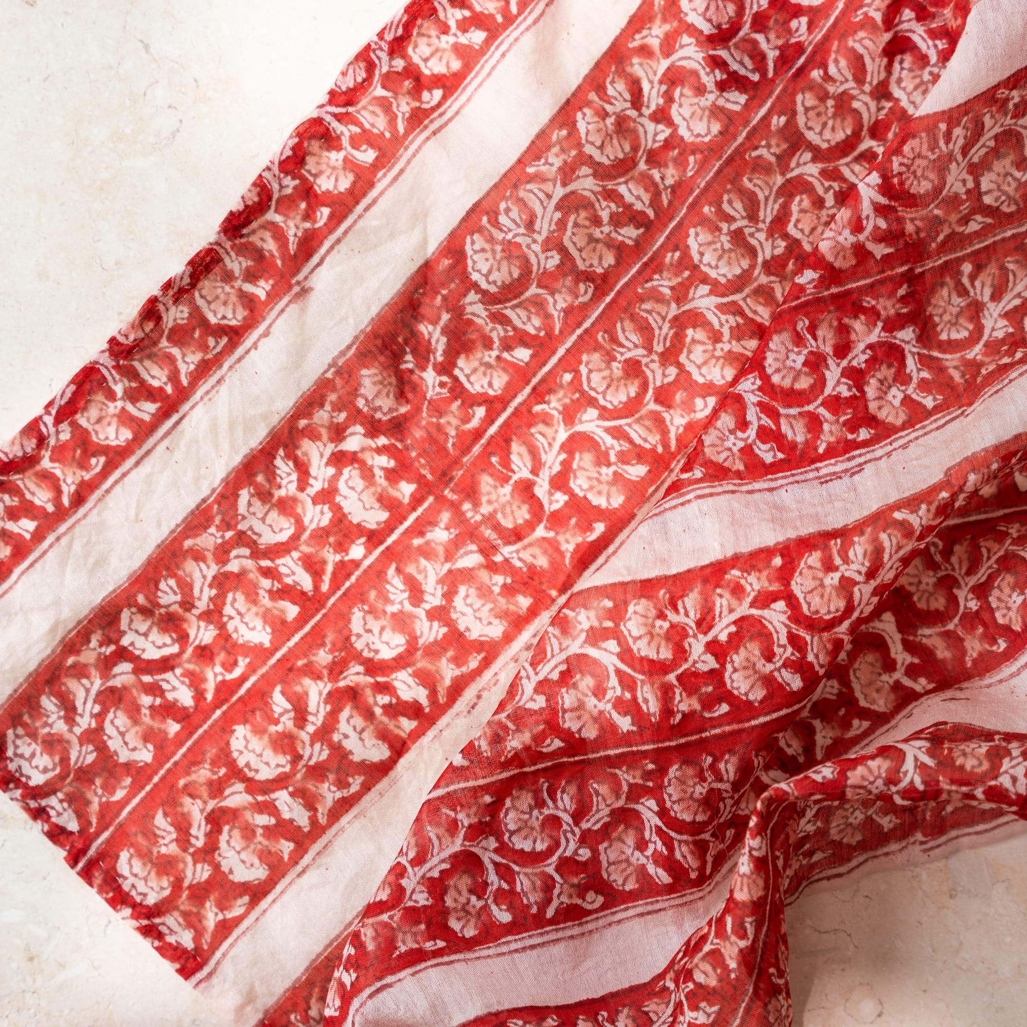 Block Print Neckerchief | Floral Rouge