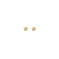Diamond Star Pentagram Stud Earrings