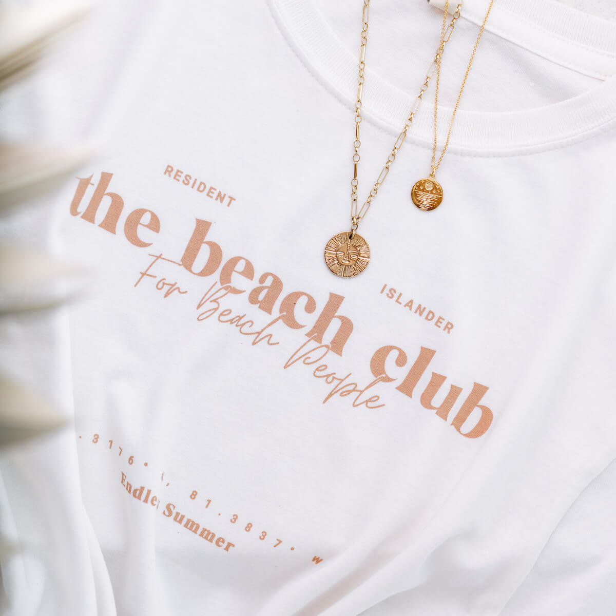 Beach Club T-shirt Sandy Taupe Fade