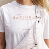 100% Organic Beach Club T-shirt Sandy Taupe Fade
