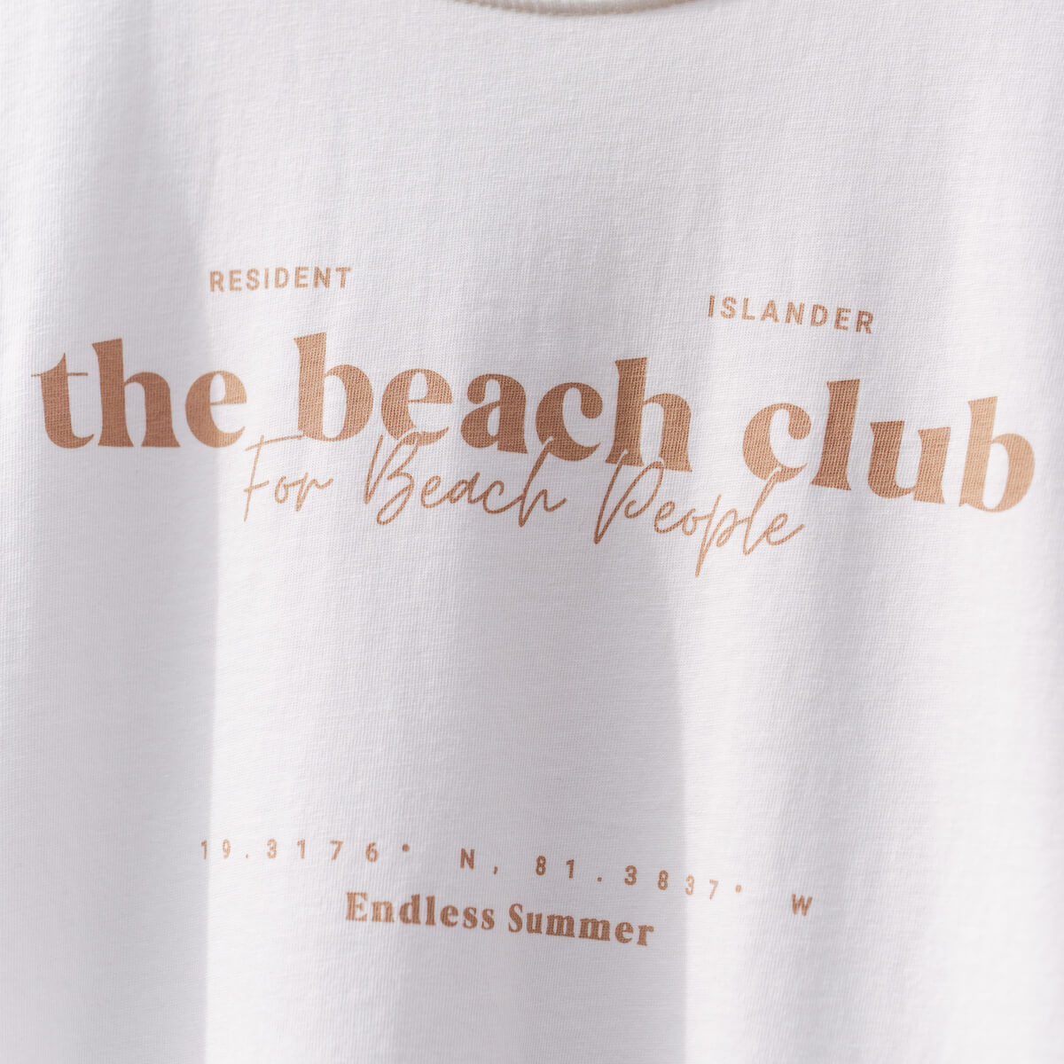 Beach Club T-shirt Sandy Taupe Fade