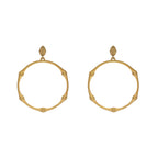 Bamboo Beaded Shell Earrings