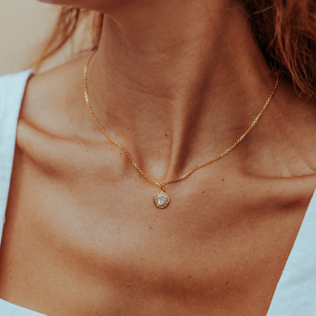 Leanna Necklace Moonstone | Sterling Silver