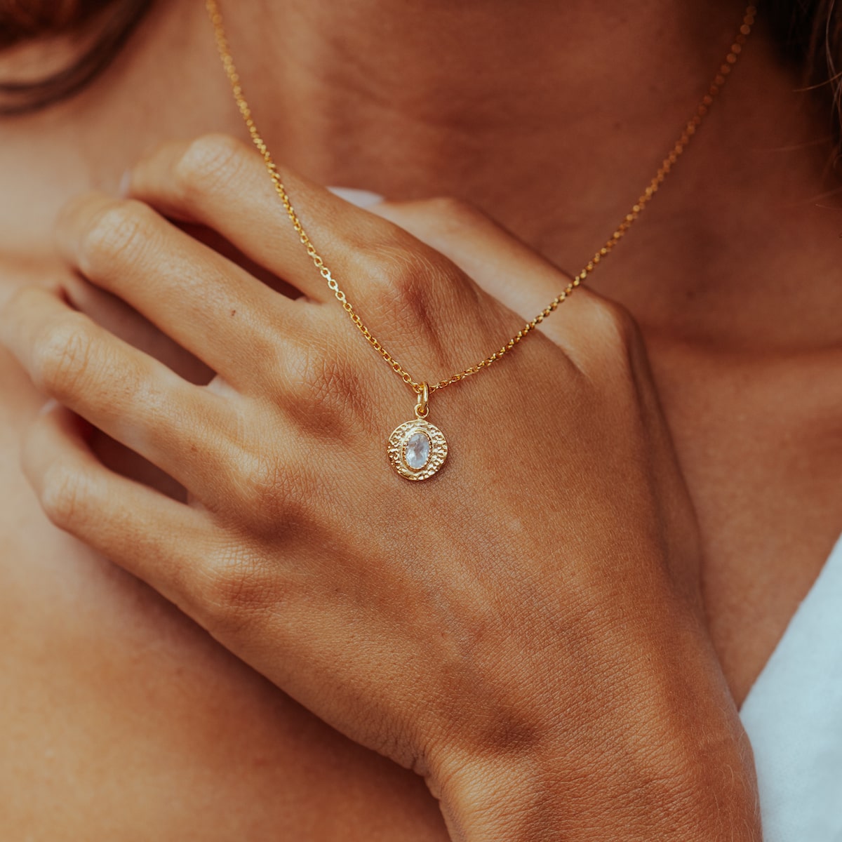 Leanna Necklace Moonstone | Sterling Silver