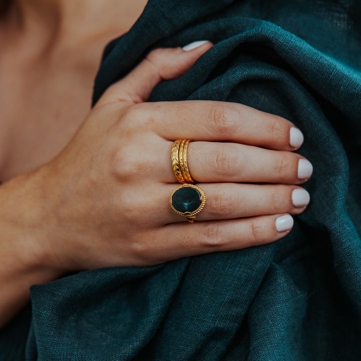 CABINET JEWELLERY FROND PALM RING