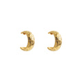 Diamond Palm Hoop Earrings