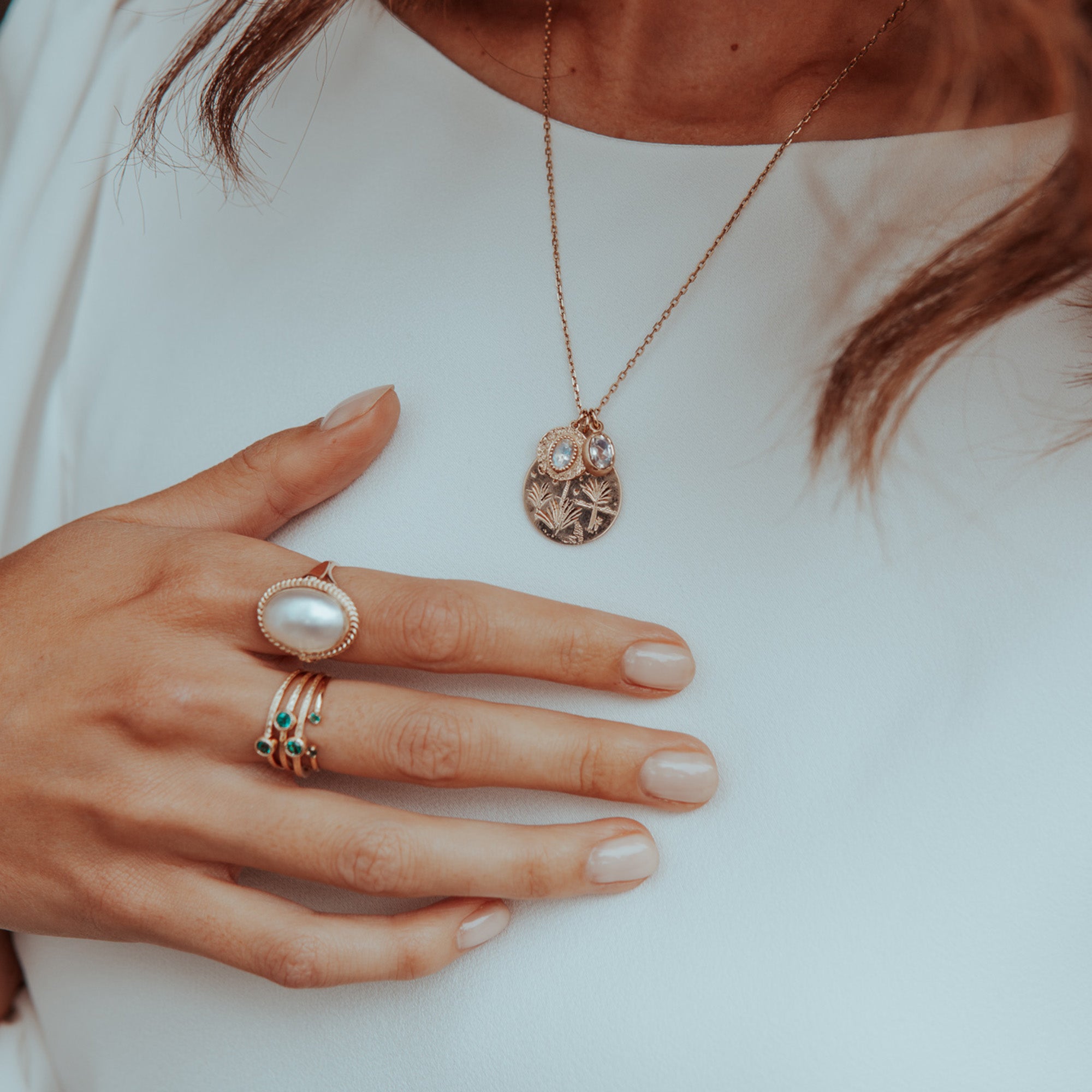 Leanna Necklace Moonstone