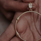 Bamboo Beaded Shell Earrings