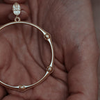 Bamboo Beaded Shell Earrings
