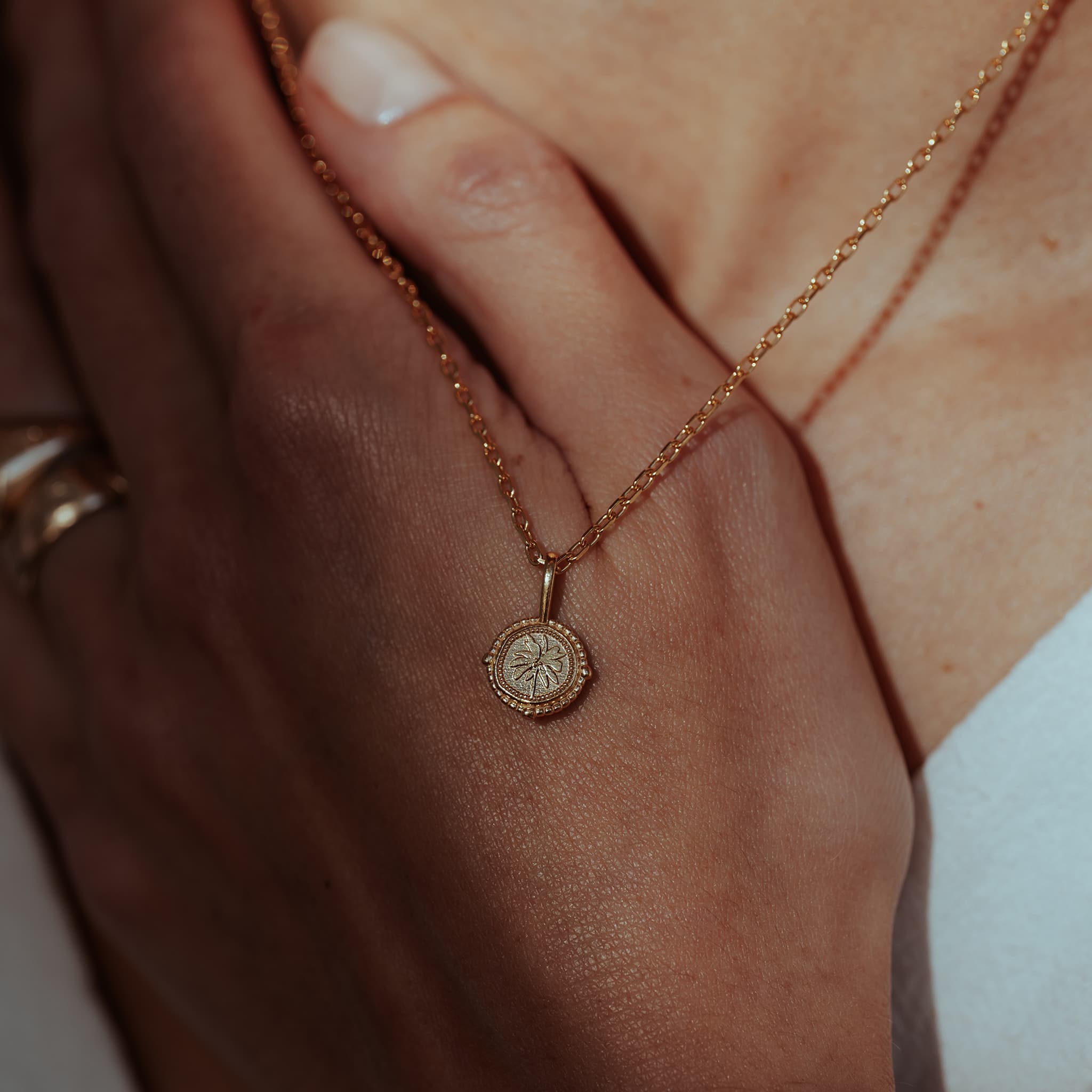 Coco Palm Mini Talisman Necklace