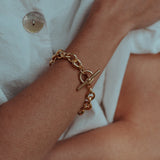 Aida Chunky Chain Bracelet Oversized T Bar
