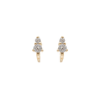 Dawn Stud Earrings Crystal