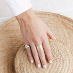 Jewelled Sabal Signet Ring