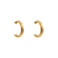 Frond Palm Hoop Earrings
