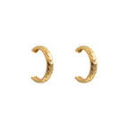 Frond Palm Hoop Earrings