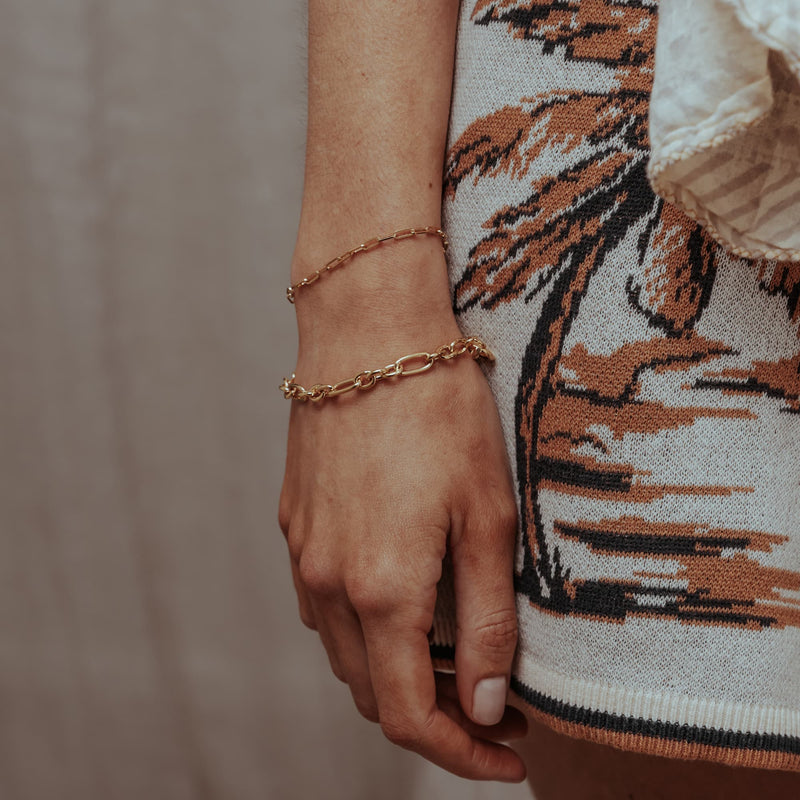 Fine Lana Rectangular Chain Bracelet