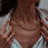 Mabel Oval Chunky Chain Necklace