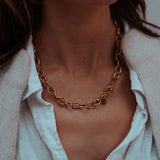 Mabel Oval Chunky Chain Necklace