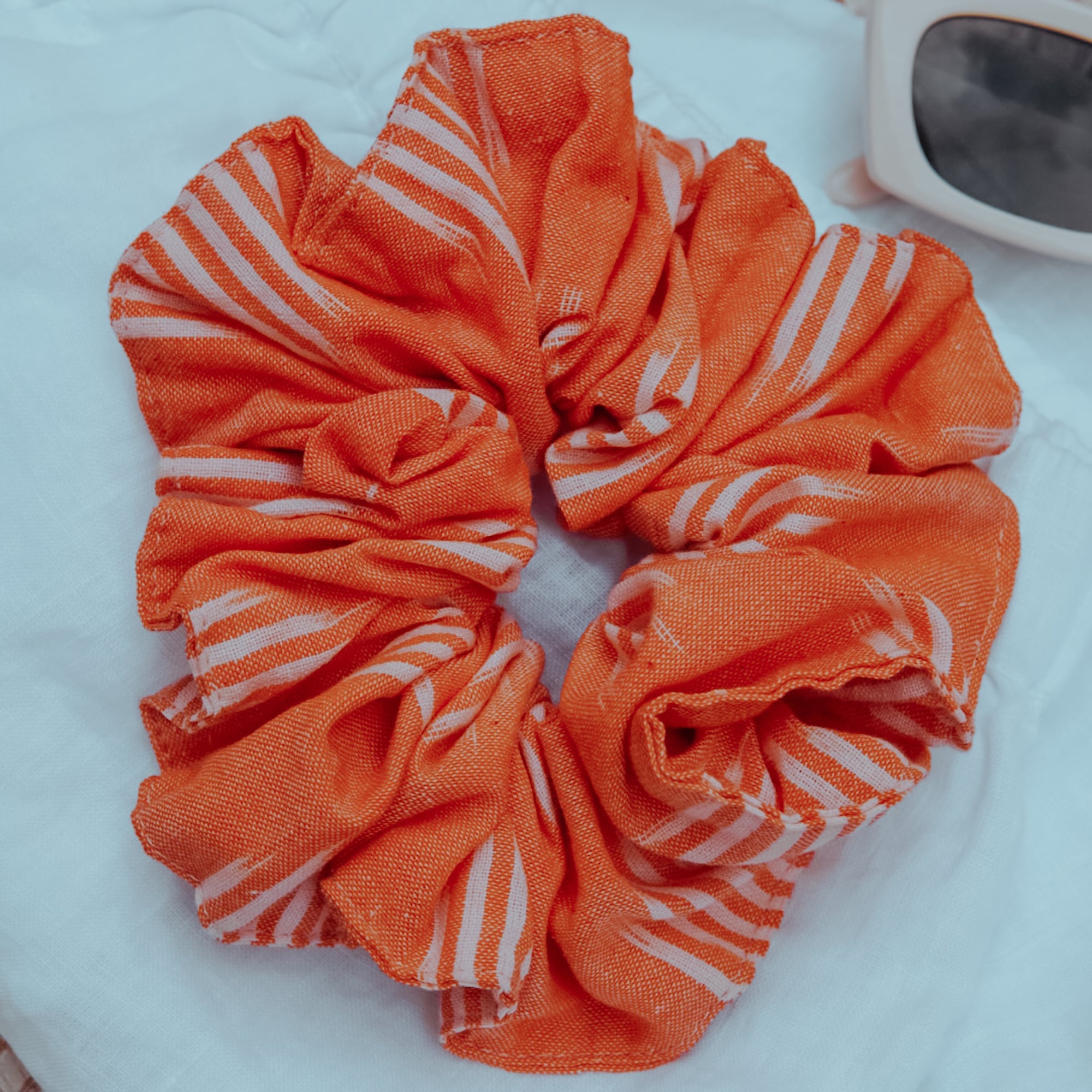 Coral Scrunchie