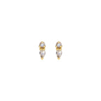 JEWELLED BLOSSOM STUDS - MOONSTONE