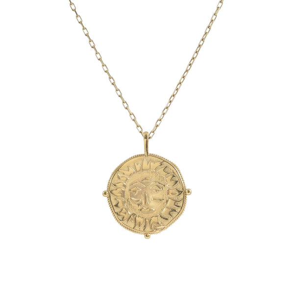 Lion Sun Talisman Necklace