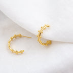 Beaded Neptune Hoop Earrings