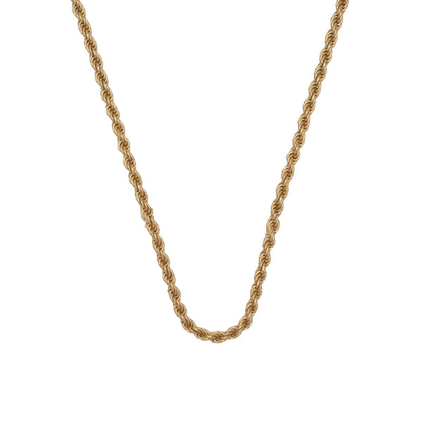 Men's solid gold rope on sale chain