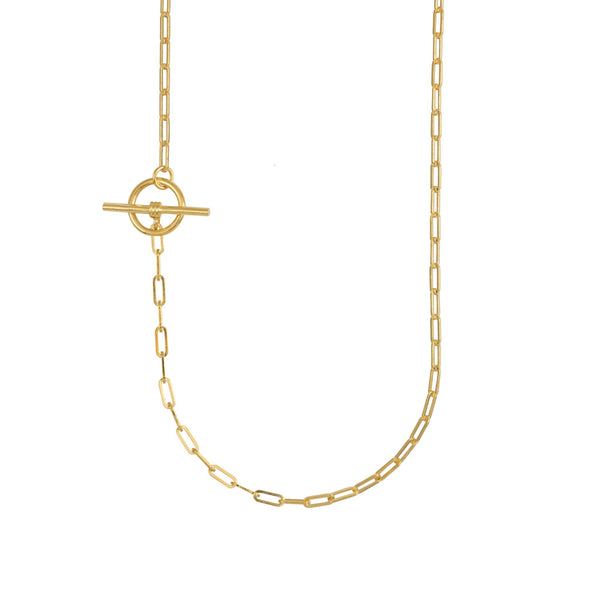 Lana Fine Rectangular Chain Necklace Extra Long