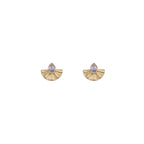 Sunrise Studs Moonstone